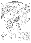 Part Location Diagram of WPW10174746 Whirlpool Main Control Board
