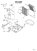 UNIT PARTS Diagram and Parts List for  Whirlpool Dehumidifier