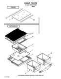 SHELF PARTS Diagram and Parts List for  Inglis Refrigerator