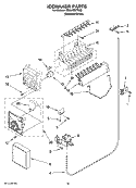 Part Location Diagram of WP2182124 Whirlpool Ice Stripper