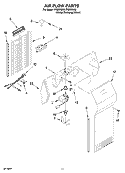 AIR FLOW PARTS Diagram and Parts List for  Inglis Refrigerator