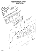 Part Location Diagram of 8181866 Whirlpool Electronic Control Board