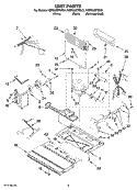 UNIT PARTS Diagram and Parts List for  KitchenAid Refrigerator