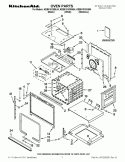 OVEN PARTS Diagram and Parts List for  KitchenAid Wall Oven