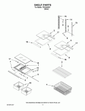 SHELF PARTS Diagram and Parts List for  Inglis Refrigerator