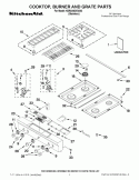 Part Location Diagram of W10352969 Whirlpool COOKTOP