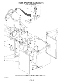 Part Location Diagram of WPW10187809 Whirlpool Drain And Fill Hose Assembly
