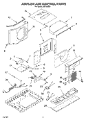 AIR FLOW AND CONTROL Diagram and Parts List for  Whirlpool Air Conditioner