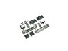 10065979-1-S-Whirlpool-W10712395-Upper Rack Adjuster Kit - White Wheels, Left and Right Sides