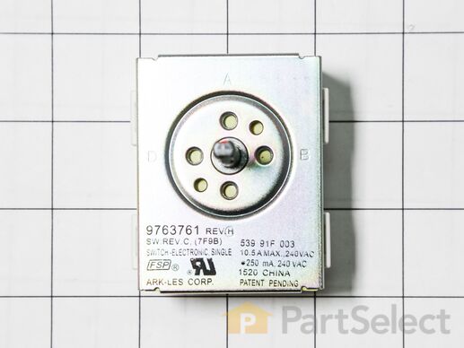 11747406-1-M-Whirlpool-WP9763761-Infinite Switch - Right Front