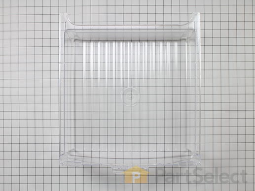 3487934-1-M-GE-WR32X10836-Lower Snack Pan - Clear