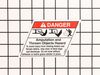 Decal, Danger, Do Not Operate With Out Deflector Shield – Part Number: 7101665YP