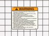 DECAL, WARNING – Part Number: 539008318