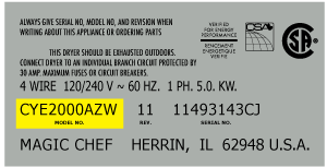 Model tag sample
